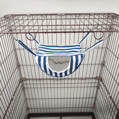 2025 Hanging Ferret Hammock Cage Printed with Hooks Hamster Hammock Ferret Warm Bed For Guinea Pig Hideout Mouse