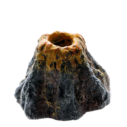 Aquarium Volcano Bubble Stone Fish Tank Decoration Volcano Landscape Rockery Can Install Oxygen Pump Home Crafts Ornament