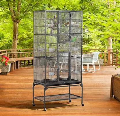 3 Layers Platform Chinchilla Sugar Glider Cockatiel Steel Cage Parrot Bird Cage Large Breeding Aviary Outdoor