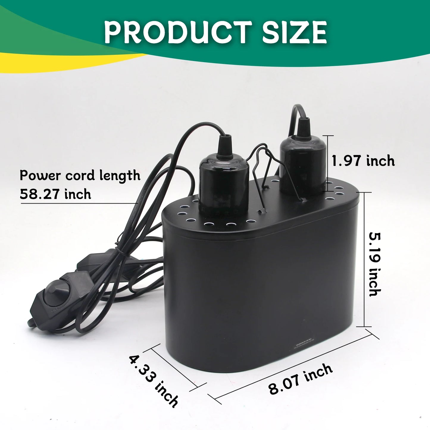 Lampshade for Reptile UVB/UVA Heat Calcium Lamp Bulb for Turtle Lizard Snake Lguanas Feeding Box E26/E27 Energy Saving Light