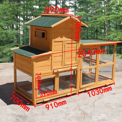 Wooden chicken cage Outdoor wholesale chicken nest Rabbit nest Wooden duck Hamster large pigeon Family
