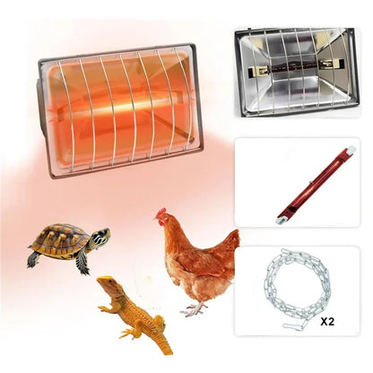 Poultry Heating Lamp 250W Constant Temperature Reptiles Animals Chicken Coop Heater Lamps Pet Heating Breeding Equipment