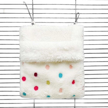 Plush Hammock Pet Swing Bag Warm Rat Sleeping Bag Cloud Pattern Sugar Gliders Sleeping Pouch Soft Comfortable Hamster  Cages