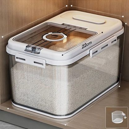 Large Capaci Sed Rice Storage Box Household Kitchen Storage Container for Rice And Flour Anti-Bug And Moisture Proof