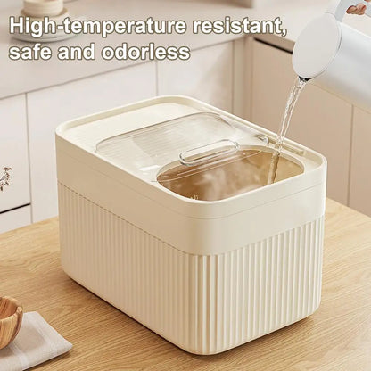 Moisture Proof Rice Dispenser 5KG/10KG Rice Bucket Kitchen Organizer Pet Food Storage Container Cereal Jar Caixa Organizadora
