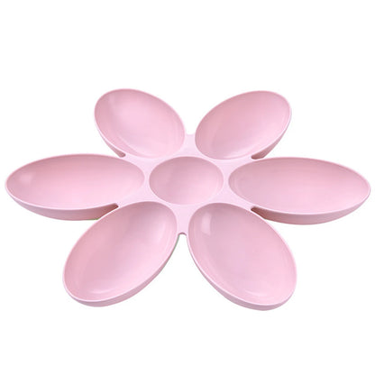 Cat Bowl Multi Cat Petal Food Bowl Baby Cat Milk Cat Special Bowl Multi functional Cat and Dog Food Bowl Upgrade Pet Lunch Time