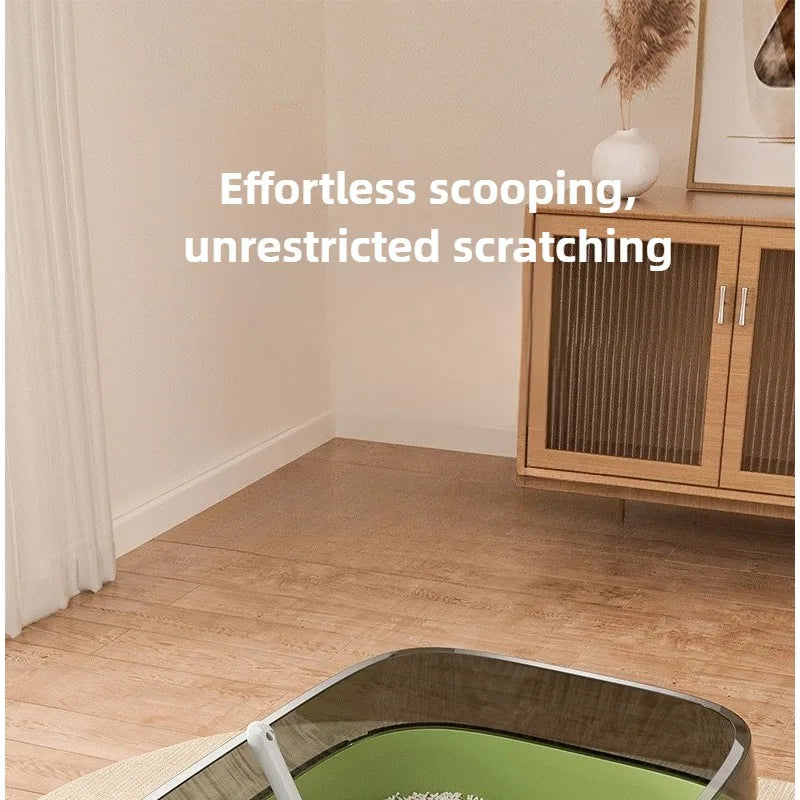 Semi-enclosed, breathable, odorless cat litter box, anti-splash cat litter box, pet supplies