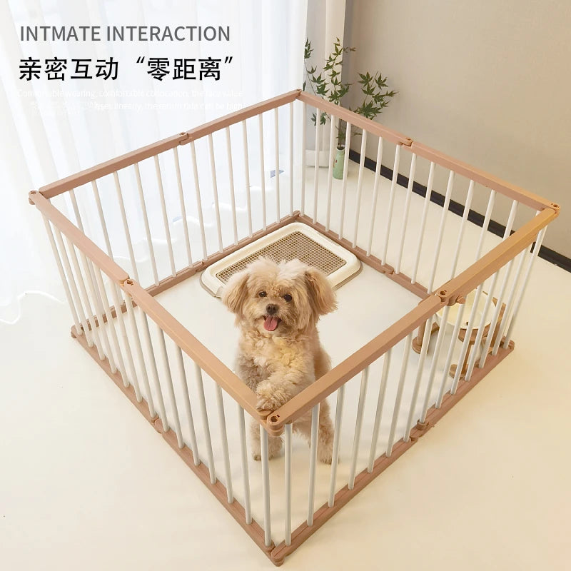 Dog Cage Strong and Durable Smooth Dogs Pets Indoor Fence Anti-rust Dog Fences Creative Design Easy Install Pet Product Supplies
