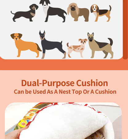 Pets Dog Cat House Kennel Super Large Instant Noodle Warm Dog Cat Nest Beds Cushion Udon Cup Noodle Pet Bed Cozy Nest