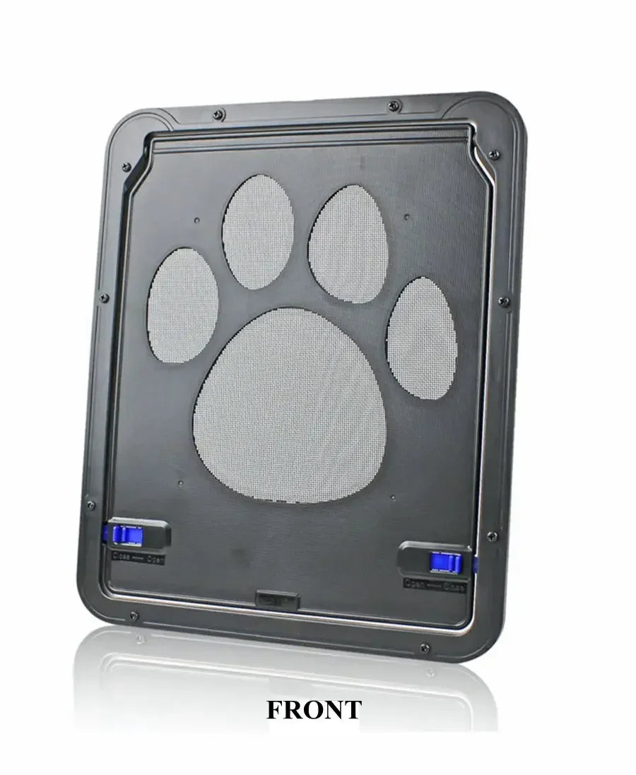 Pet Door Outdoor Dogs Cats Window Gate House Enter Freely Fashion Pretty Garden New Safe Lockable Screen Easy Install  Dog Gate