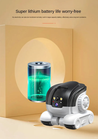 360 Degree Rotating Pet Camera with Two Way Talk Function and Night Detection Robot Cameras for Home Security