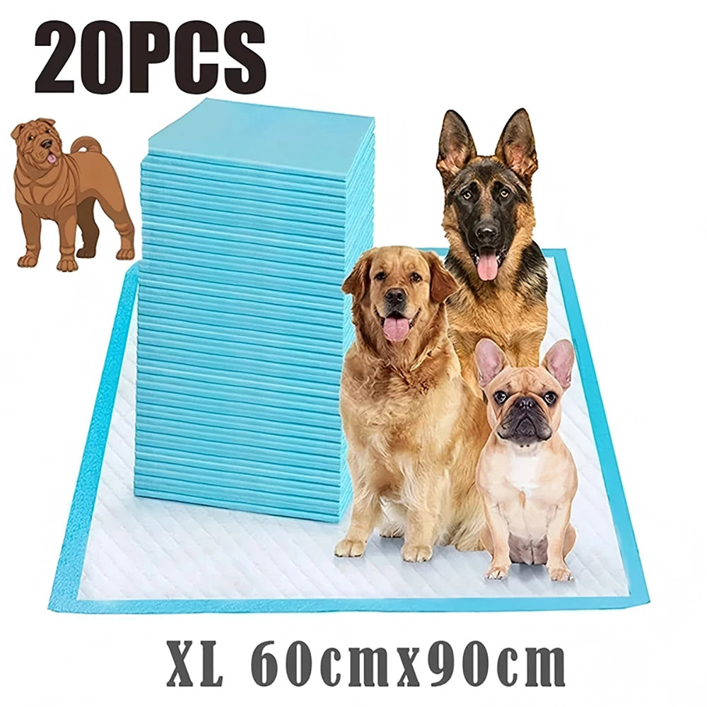20/40/50/100PCS Blue Pet Diaper Cats Dogs Pet Diaper Dogs Training Disposable Care Pee Pads Surface Litter Clean Toilet Supplies