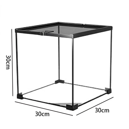 Reptile Terrariums Glass Landscaping Ecological Tank Amphibious Habitat Breeding Box Lizard Turtle Transparent Display Tanks