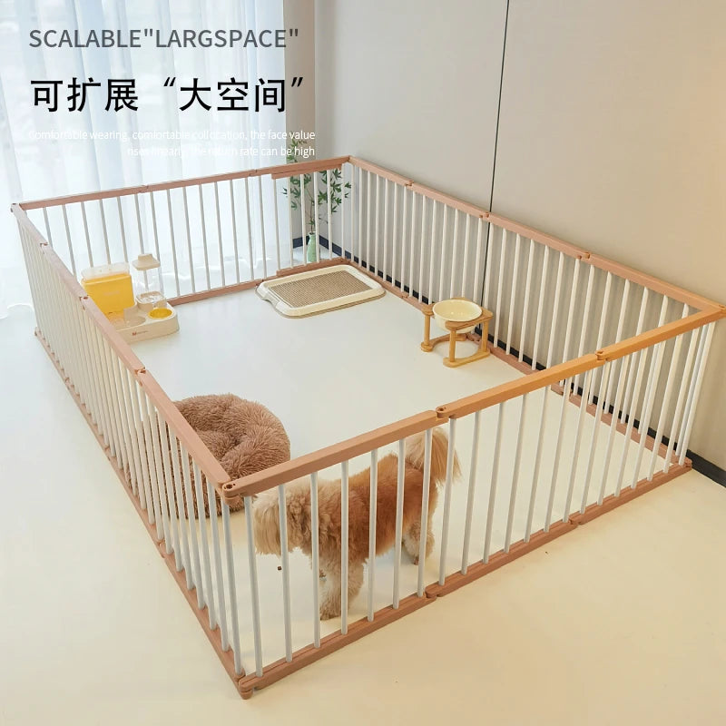 Dog Cage Strong and Durable Smooth Dogs Pets Indoor Fence Anti-rust Dog Fences Creative Design Easy Install Pet Product Supplies