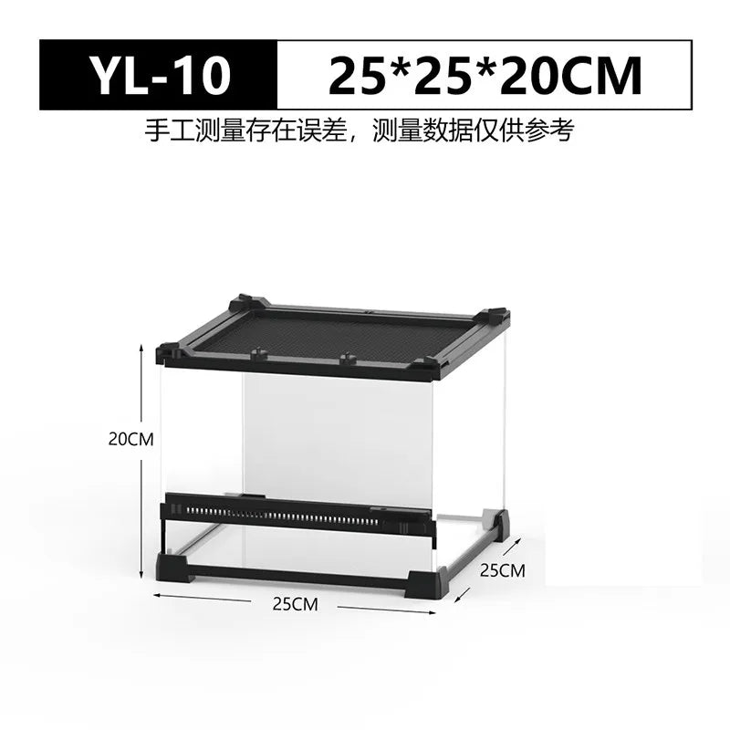 Front Door Rainforest Reptile Terrarium Climbing Breeding Box for Tree Frog Eyeliner Lizard Arboreal Ecological Landscape
