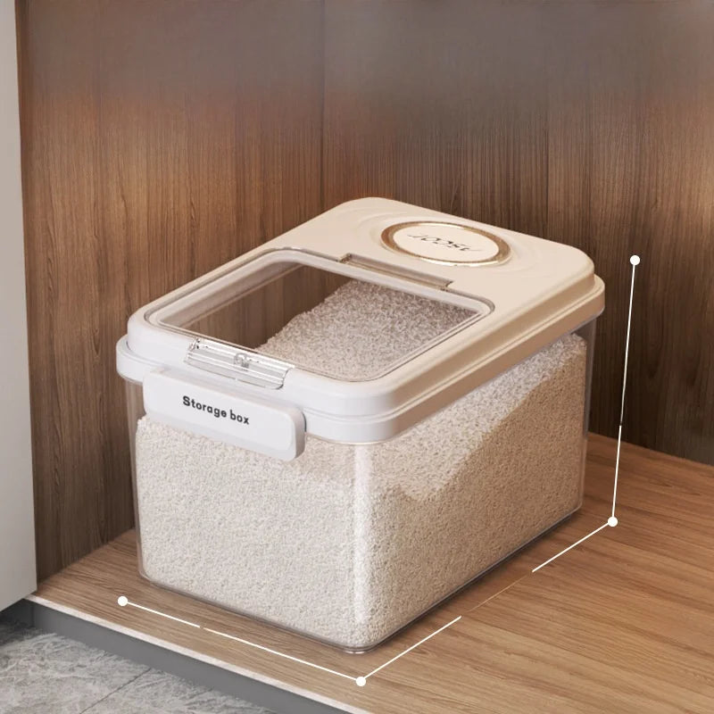 Large Capaci Sed Rice Storage Box Household Kitchen Storage Container for Rice And Flour Anti-Bug And Moisture Proof