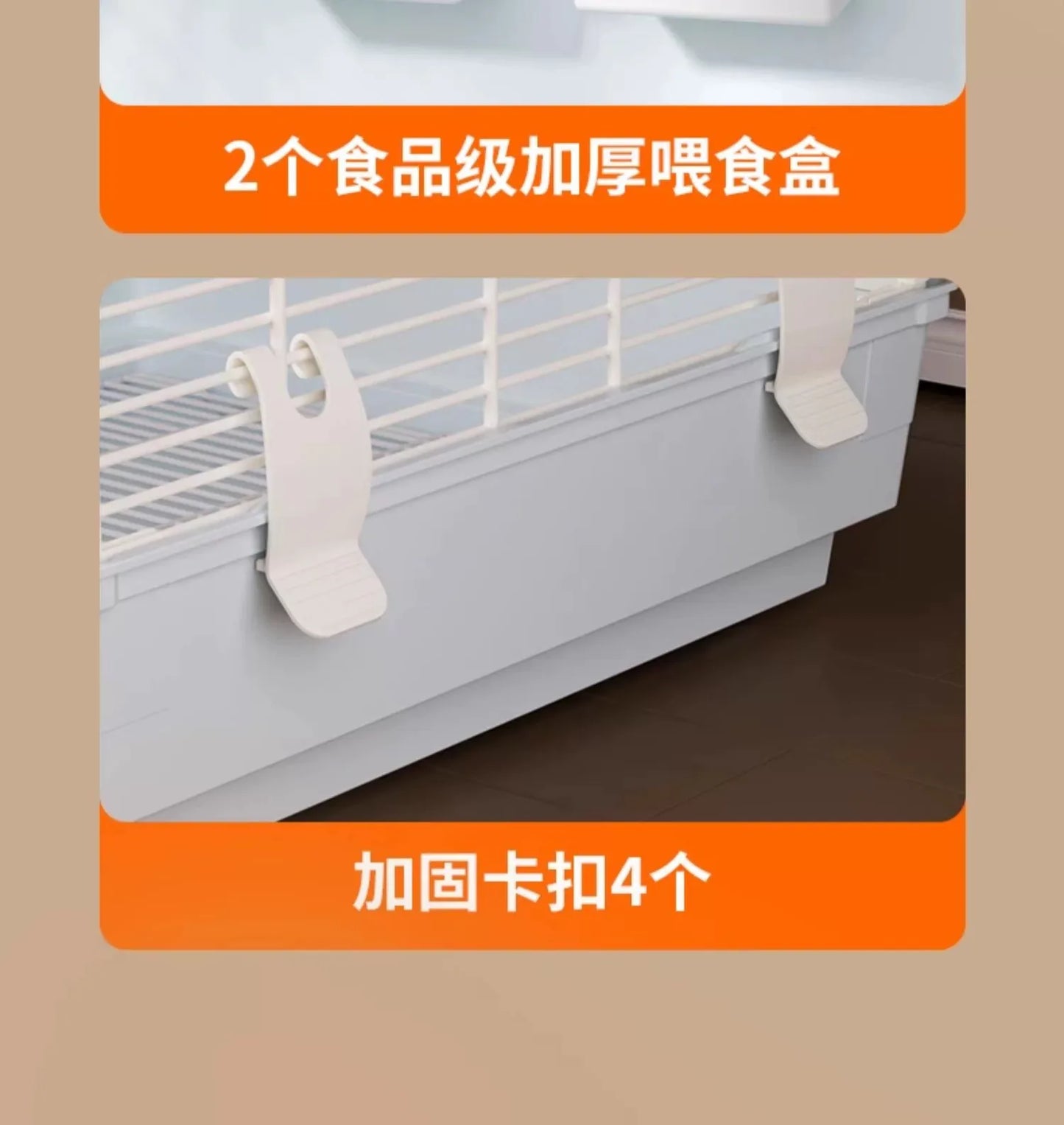 Small Pet Cage Insulated Habitat for Sugar Glider Degu Mouse Rat Chinchilla Ferret with Dense Metal Wire