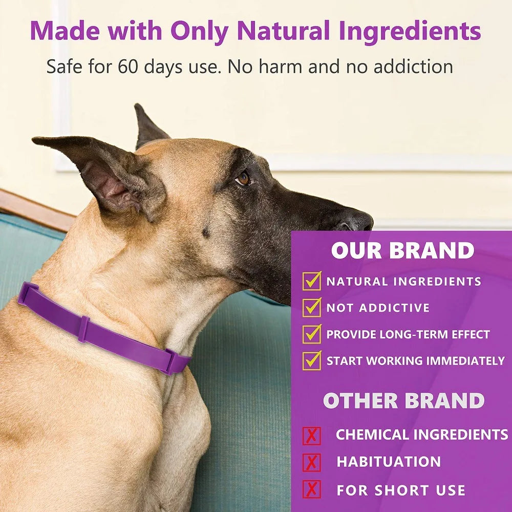 Pet Calm Collar Neck Strap Plastics Cat Dog Soothe Collar Adjustable Relieve Anxiety Remove Restlessness Protection Pet Supplies