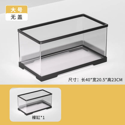 Transparent Rainforest Reptile Breeding Box for Bearded Dragon Lizard Hermit Crab,Palace Guard Ecological Crawling Pet Terrarium