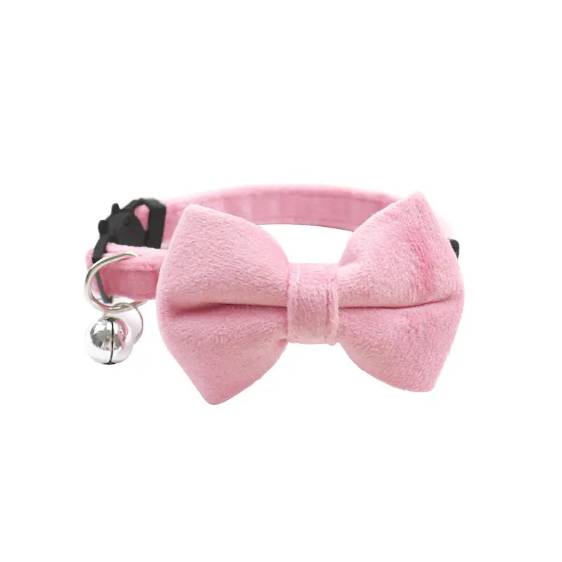 Pet Collars New Pet Bow Bell Collars Cute Cat Collars Pet Supplies Multicolor Adjustable Pets Dressing Tool Pets Accessories