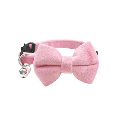 Pet Collars New Pet Bow Bell Collars Cute Cat Collars Pet Supplies Multicolor Adjustable Pets Dressing Tool Pets Accessories