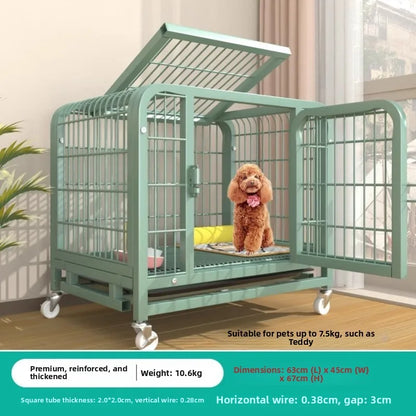 Indoor Large Medium Dog Cage with Toilet Pet Dog House Fence for Samoyed Labr Dog Cages Kennels And Run Outdoor Supplies