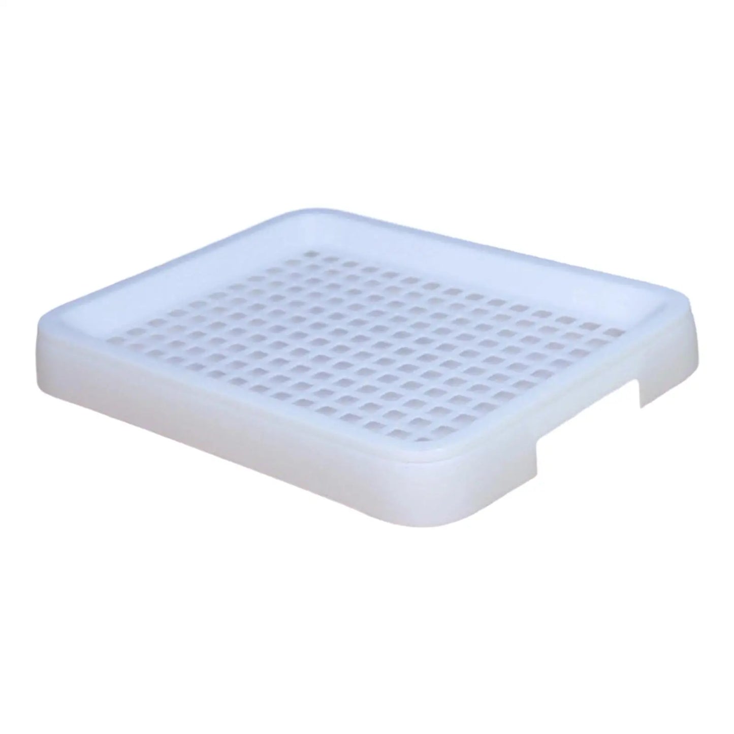 Rabbit Litter Tray Rabbit Toilet Portable with Grate Double Layer Guinea Pig Litter Pan Bunny Potty for Small Animals Ferrets