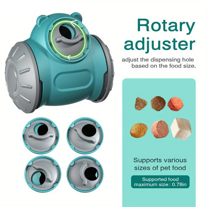 Dog Pet Food Dispenser For Dog Cats Interactive Game IQ Training Feeder Pet Supplies Red-AT64