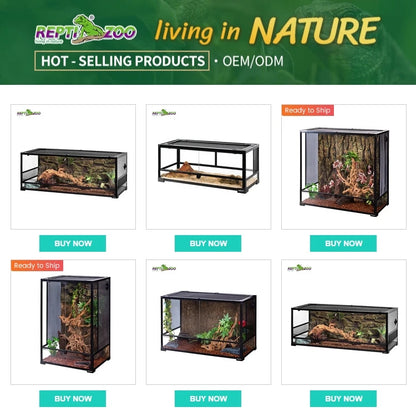 Reptile Terrarium 242 L 1.2 Meter 64 Gal Big Reptile Enclosure Glass Bearded Dragon Tank Habitat