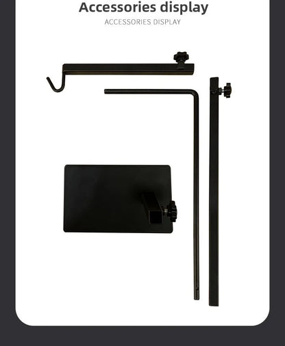 Reptile Lamp Stand Adjustable Floor Light Holder Stand Land Bracket Metal Lamp Stand Support for Glass Terrarium Heating Light