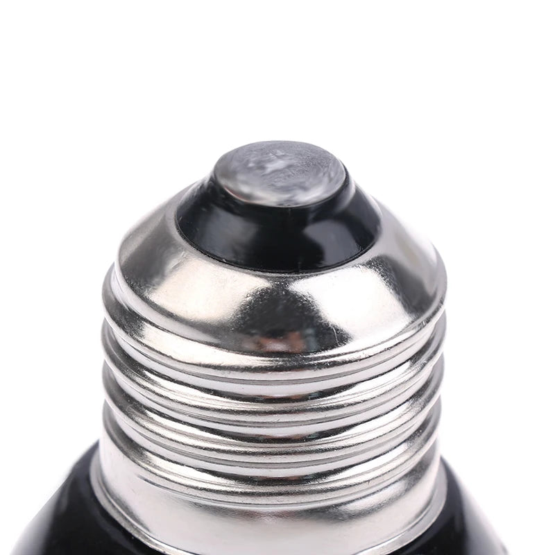 1Pc 220-240V Far Infrared Heating Lamp Black Ceramic E27 Pet Warmer Bulb Brooder Chickens Tortoise Lizard Reptile Light 20-80W