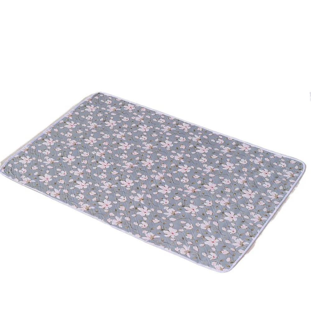 Pet Diaper Pads 80*120cm Urine Mat Cute Waterproof Urine Pads Cloth Large Breathable Bed Protector Diaper Toddlers