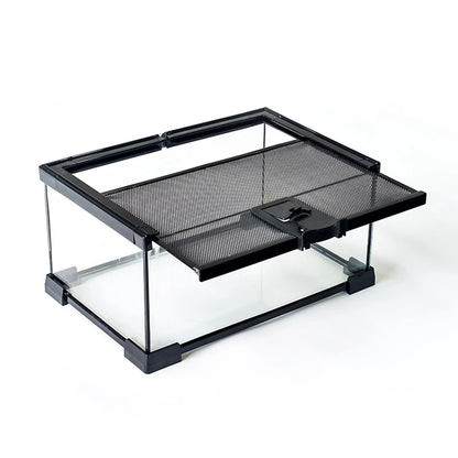 Reptile Terrariums Glass Landscaping Ecological Tank Amphibious Habitat Breeding Box Lizard Turtle Transparent Display Tanks