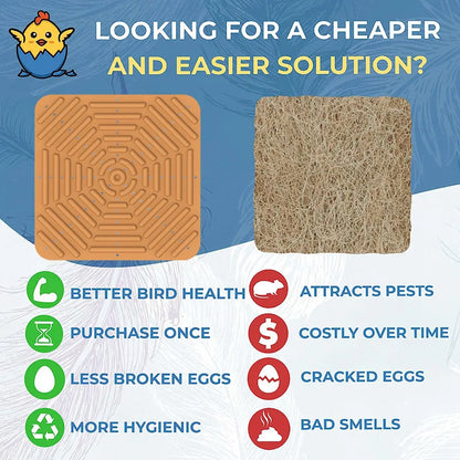 Chicken Egg Laying Mat Heating Nesting Breeding Pad Soft Poultry Bedding Liners Nest Box Pad For Chicken Birds Reptiles Hamsters