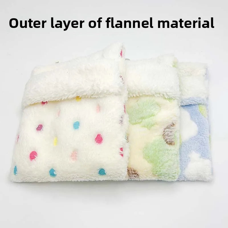 Plush Hammock Pet Swing Bag Warm Rat Sleeping Bag Cloud Pattern Sugar Gliders Sleeping Pouch Soft Comfortable Hamster  Cages
