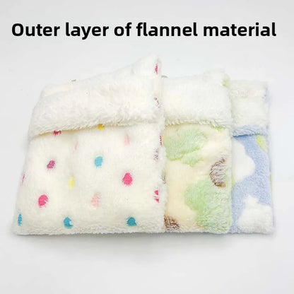 Plush Hammock Pet Swing Bag Warm Rat Sleeping Bag Cloud Pattern Sugar Gliders Sleeping Pouch Soft Comfortable Hamster  Cages