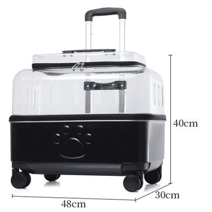 Portable Dog Strollers Carriers Travel Luxury Transparent Cats Strollers Cheap Outdoor Small Medium Suitcase Pets Supplies