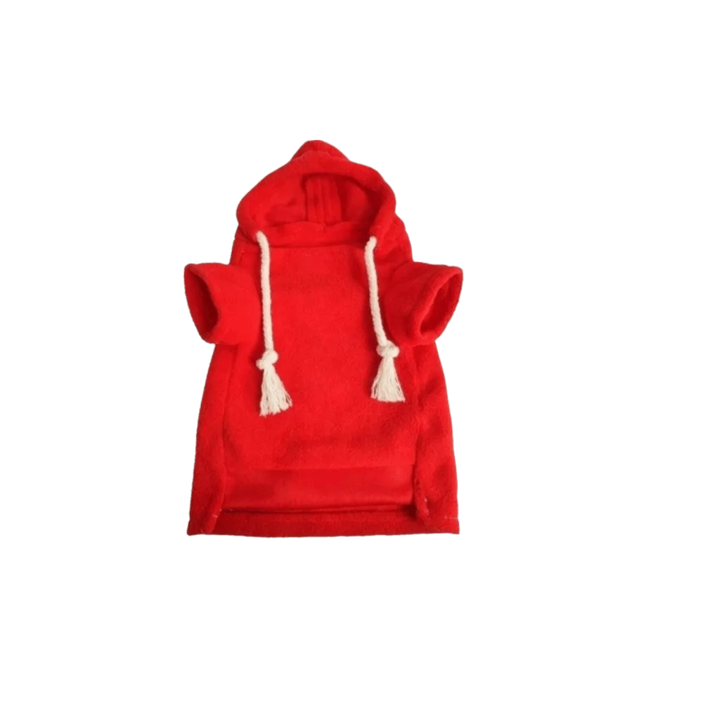 Skin Friendly Elastic Ferret Hoodie Cozy Soft Ferret Pullover Thick Fleece Stylish Drawstring Hamster Coat Daily Party