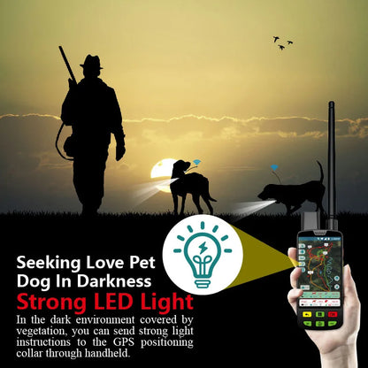ESeek 6400mAh Pet Collar Health Tracker IP68 Waterproof Nano-Coated Shell Industry 4.0 Standard GPRS Mode Android OS