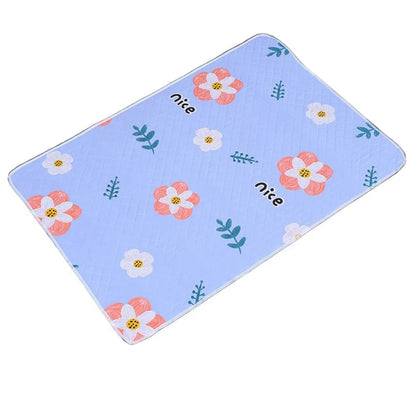 Pet Diaper Pads 80*120cm Urine Mat Cute Waterproof Urine Pads Cloth Large Breathable Bed Protector Diaper Toddlers