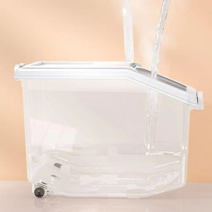 2pcs Kitchen Rice Storage Box Insect Proof and Moisture Proof Dispenser Flour Cereal Bucket Kitchen Organizer Food Container