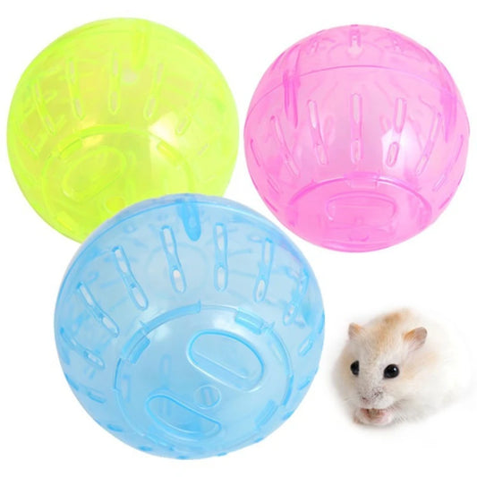Hamster Exercise Ball Pet Toys Clear Cute 4inch Rolling Ball Running Wheel for Relieving Boredom Cage Accessories Chinchilla