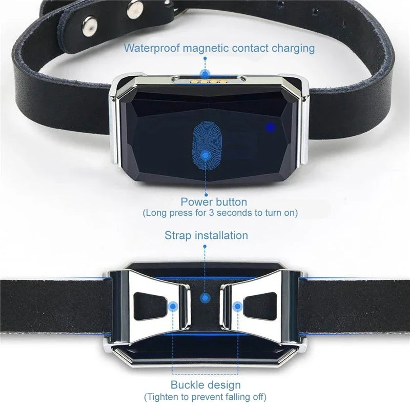 Waterproof Pet GPS Tracker System Locator CatS Dogs Puppy Adjustable Collar Real-Time Call Remote Control GPS Locator