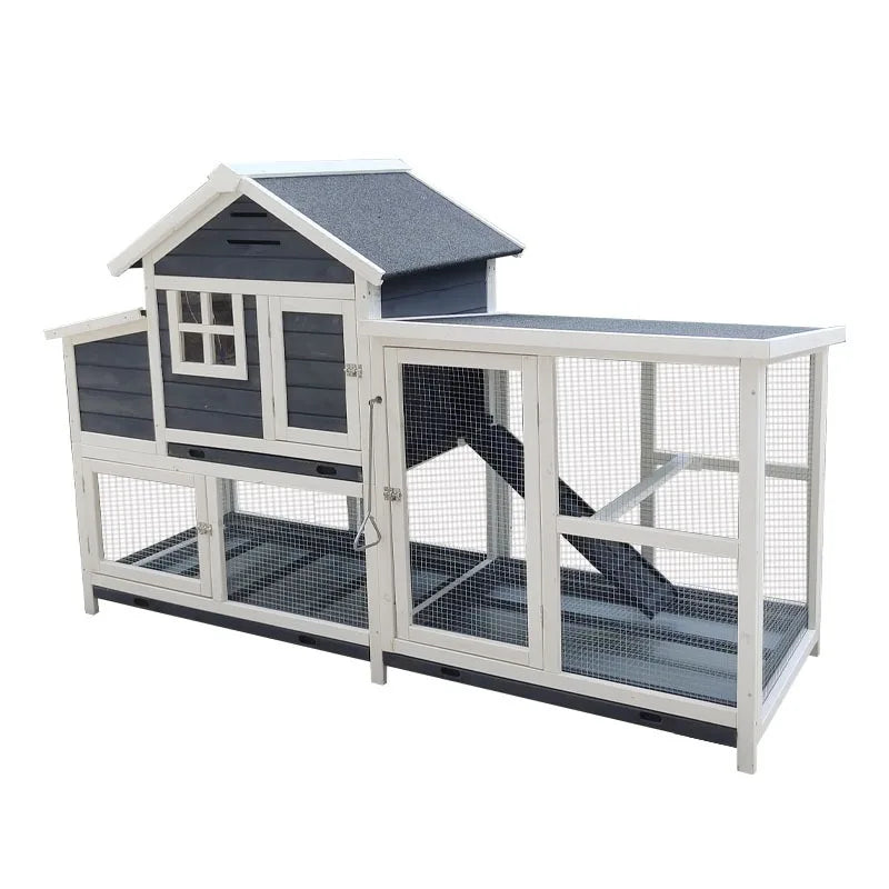 Wooden chicken cage Outdoor wholesale chicken nest Rabbit nest Wooden duck Hamster large pigeon Family