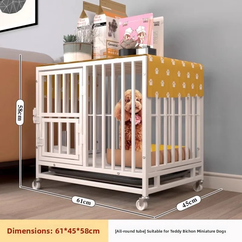 Indoor Large Medium Dog Cage with Toilet Pet Dog House Fence for Samoyed Labr Dog Cages Kennels And Run Outdoor Supplies