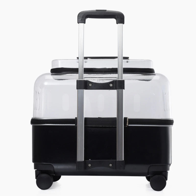 Portable Dog Strollers Carriers Travel Luxury Transparent Cats Strollers Cheap Outdoor Small Medium Suitcase Pets Supplies