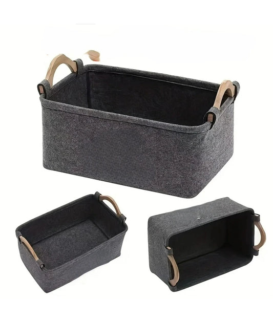 Pet dog toy felt storage box home storage basket dirty clothes storage bag storage basket Pet dog toy felt storage box