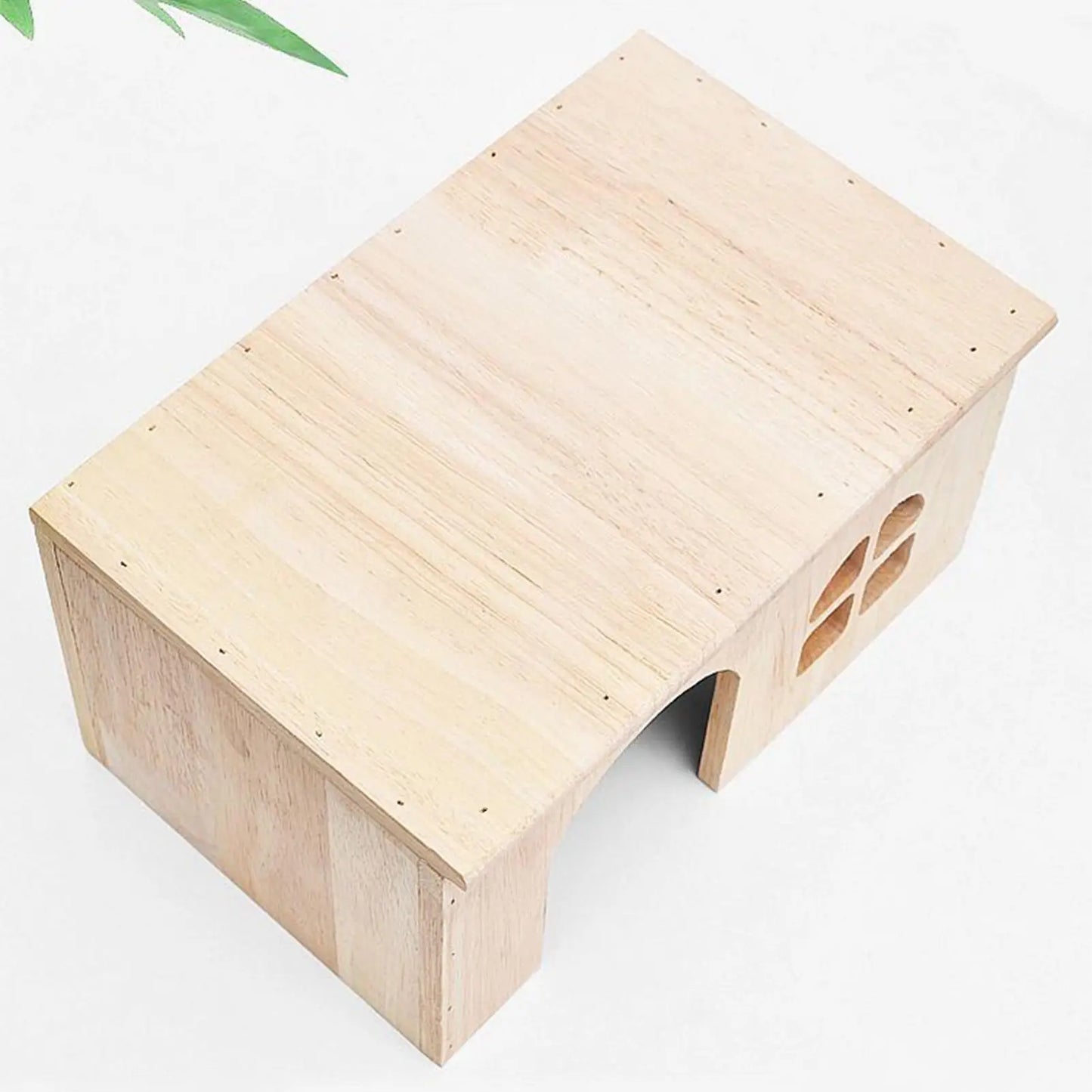 Bunny House Indoor Wooden Pet Cage window Door Ventilated Bunny Hut for Hamster Gerbil Chinchilla Hedgehog Ferret Resting