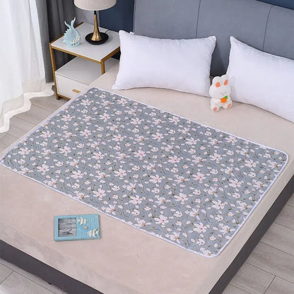 Pet Diaper Pads 80*120cm Urine Mat Cute Waterproof Urine Pads Cloth Large Breathable Bed Protector Diaper Toddlers