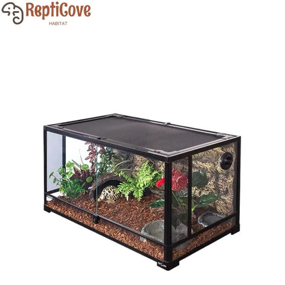 Climbing Pet Ecological Tank for Lizard and Chameleon Breeding,Landscape Reptile Box Suitable for Tortoise Snake and Multiple